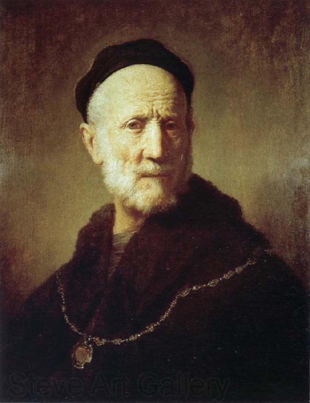 REMBRANDT Harmenszoon van Rijn Portrait of Rembrandt-s Father Norge oil painting art